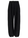 Jacquemus The Melao Draped Pleated Pants In Black