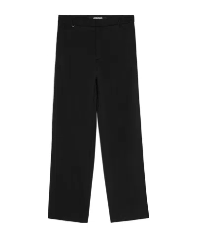 Jacquemus Le Pantalon Melo Straight Pants In Blue