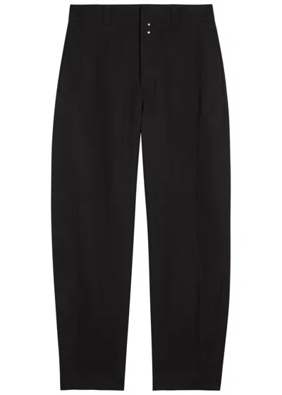 Jacquemus Le Pantalon Oranger Wool Trousers In Black