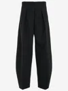 Jacquemus 'le Pantalon Paseo' Black Pants With Belt Loops And Wide Leg