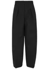 Jacquemus Le Pantalon Paseo Pleated Wide-leg Pants In Black