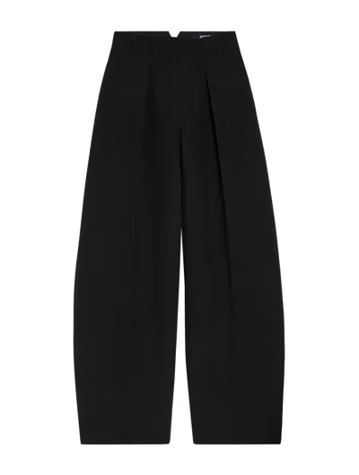 Jacquemus Le Pantalon Ovalo In Black