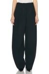 Jacquemus Le Pantalon Ovalo Pleated Wide-leg Trousers In Black