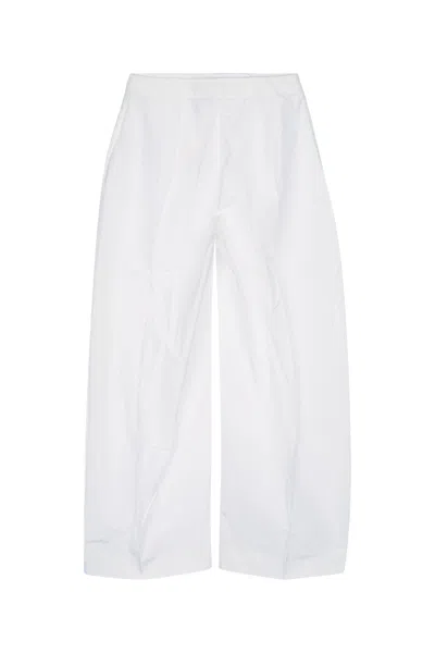 Jacquemus Le Pantalon Ovalo Fluide In White