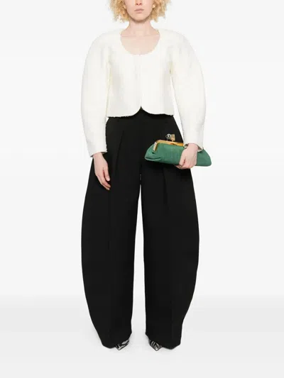 Jacquemus Le Pantalon Ovalo Large In Black