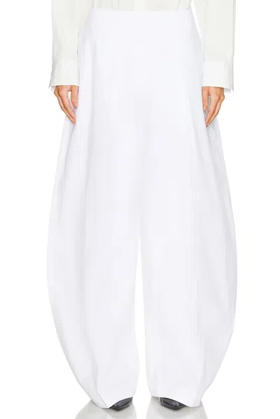 Jacquemus Le Pantalon Ovalo Large In White