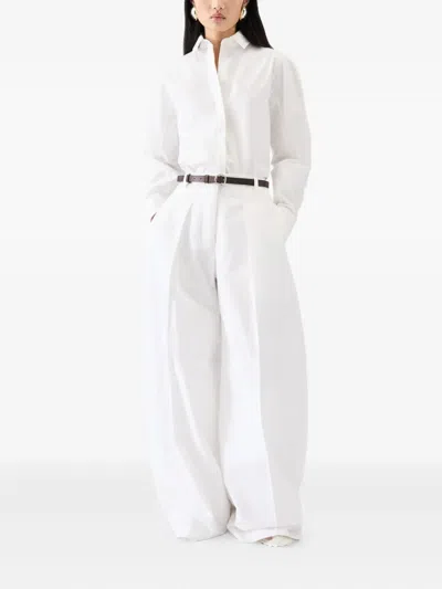 Jacquemus Le Pantalon Ovalo Large In White
