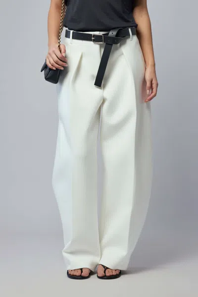 Jacquemus Le Pantalon Ovalo In White