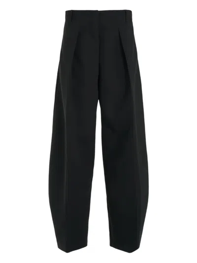 Jacquemus Le Pantalon Ovalo Trousers In Black