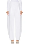 Jacquemus White Les Sculptures 'le Pantalon Ovalo' Trousers
