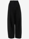 Jacquemus Le Pantalon Paseo Pleated Wide-leg Pants In Black