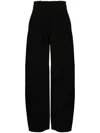 Jacquemus Le Pantalon Paseo Tech Wide Pants In 990 - Black