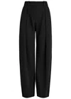 Jacquemus Le Pantalon Paseo Tech Wide Pants In Black