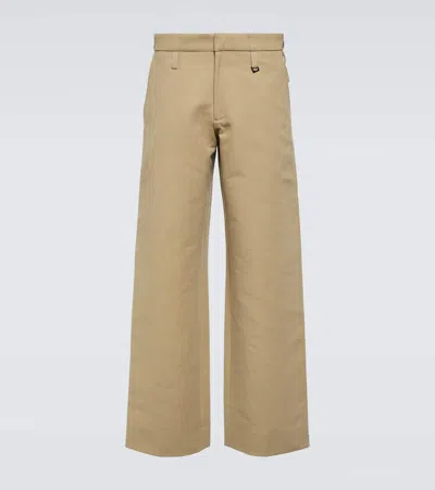 Jacquemus Le Pantalon Piccinni Cotton-blend Pants In Beige
