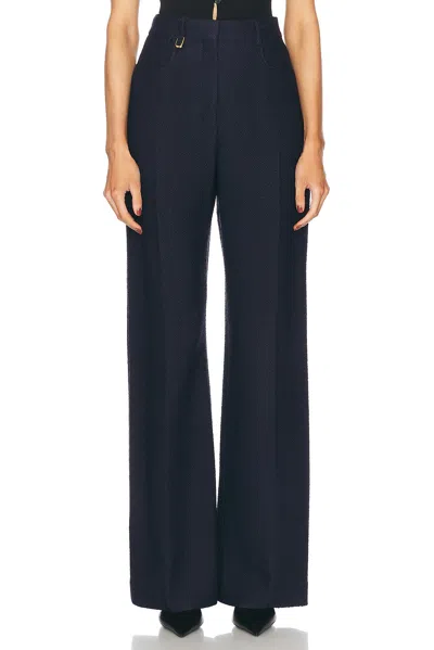 Jacquemus Le Pantalon Sauge In Dark Navy