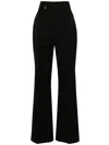 Jacquemus Le Pantalon Sauge Wool High Waist Flare Leg Pants In 黑色