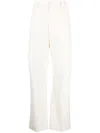 Jacquemus Le Pantalon Sauge Flared Trousers In Weiss
