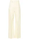 Jacquemus Flared High-waisted Tailored Trousers In Yellow