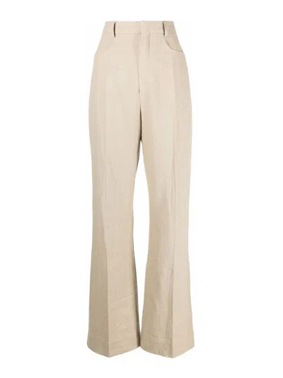 Jacquemus Le Pantalon Sauge Trousers In Beige