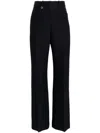 Jacquemus Le Pantalon Sauge Wool High Waist Flare Leg Pants In Blue