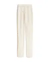 Jacquemus Le Pantalon Tibau Brode Stitched Pants In White