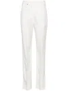 Jacquemus Le Pantalon Tibau Side-slit Slim Pants In 白色