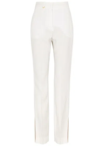 Jacquemus Le Pantalon Tibau Straight-leg Trousers In White