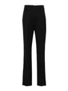Jacquemus Straight Leg Trousers Split Ankles In Black