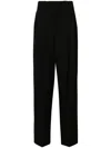 Jacquemus Astouin High-rise Straight Wool Pants In Black