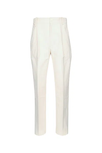 Jacquemus Le Pants Croisiere Straight-leg Trousers In Offwhite