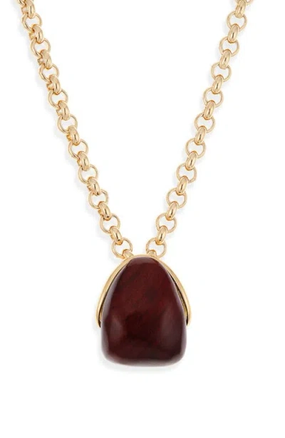 Jacquemus Le Pendant Raisin Necklace In Red