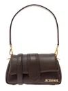 Jacquemus Padded Lambskin Shoulder Bag In Brown
