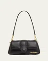 Jacquemus Womens Black Le Petit Bambino Puffy Leather Shoulder Bag In Black
