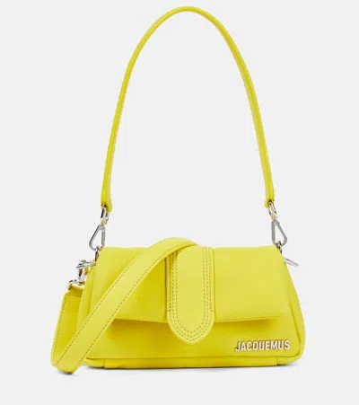 Jacquemus Le Petit Bambimou Leather Shoulder Bag In Yellow