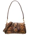 Jacquemus Le Petit Bambimou Python-embossed Leather Shoulder Bag In Brown