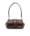Jacquemus Padded Lambskin Shoulder Bag In Black