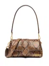 Jacquemus Le Petit Bambimou Python-embossed Leather Shoulder Bag In Brown