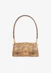 Jacquemus Le Petit Bambino Shoulder Bag In Python Print Leather In Beige