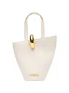 Jacquemus Ivory The Small Bambola Bucket Bag In White