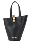 Jacquemus Le Petit Bamboula Ring-top Bucket Bag In Black