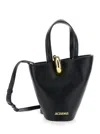 Jacquemus Le Petit Bamboula Ring-top Bucket Bag In Black