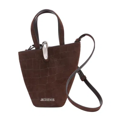 Jacquemus Le Petit Bambola In Brown