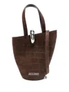 Jacquemus Le Petit Bambola Bucket Bag In Brown