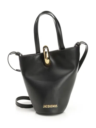 Jacquemus Le Petit Bambola Handbags Black