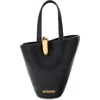 Jacquemus The Medium Bambola Asymmetric Leather Bucket Bag