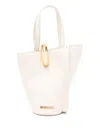 Jacquemus Womens Light Ivory Le Petit Bambola Small Leather Top-handle Bag In White