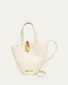 Jacquemus Le Petit Bambola Leather Crossbody Bag In White