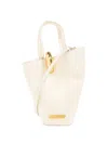 Jacquemus Womens Light Ivory Le Petit Bambola Small Leather Top-handle Bag In Nude & Neutrals
