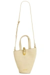 Jacquemus Womens Light Ivory Le Petit Bambola Small Leather Top-handle Bag In Neutral