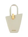 Jacquemus Structured Shoulder Bag Detachable Strap In White